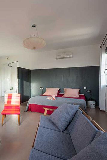 Chambre d'hôtes Cocoon, dans la maison d'hôtes Metaforts à Méthamis. Entre Luberon et Mont-Ventoux