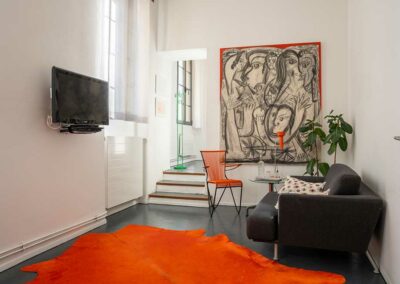 Salon Chambre Diamantina, chambre d'hôtes Metafort Procvence à Méthamis, entre Luberon et mont Ventoux